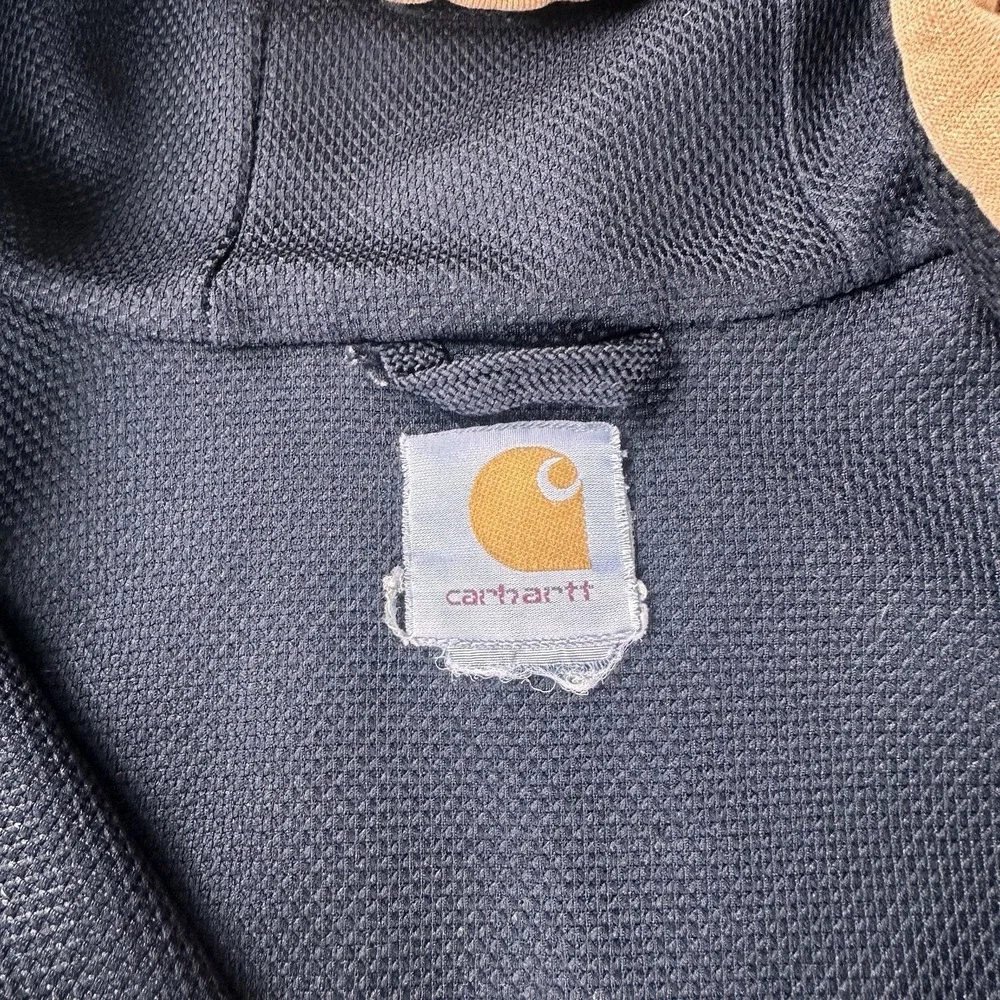 Carhartt Jacket J149 Mens Large Brown Rain Defender Heavyweight Workwear Utility